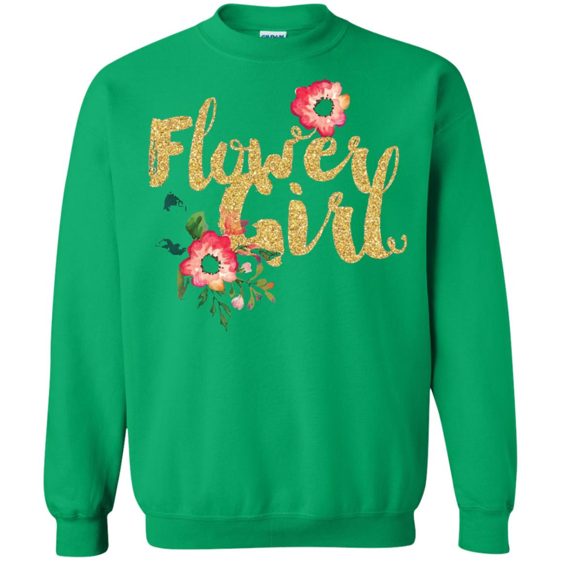 Flower Girl Bridesmaid Wedding Reception T-shirt Irish Green