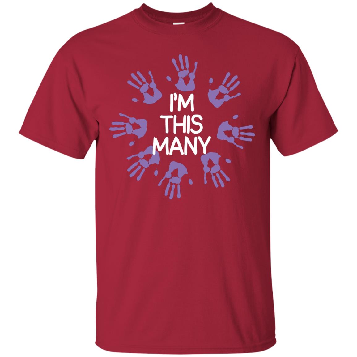 I_m This Many 40th Birthday Shirt Cardinal