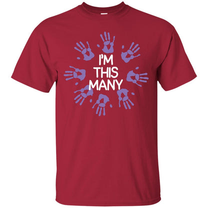 I_m This Many 40th Birthday Shirt Cardinal