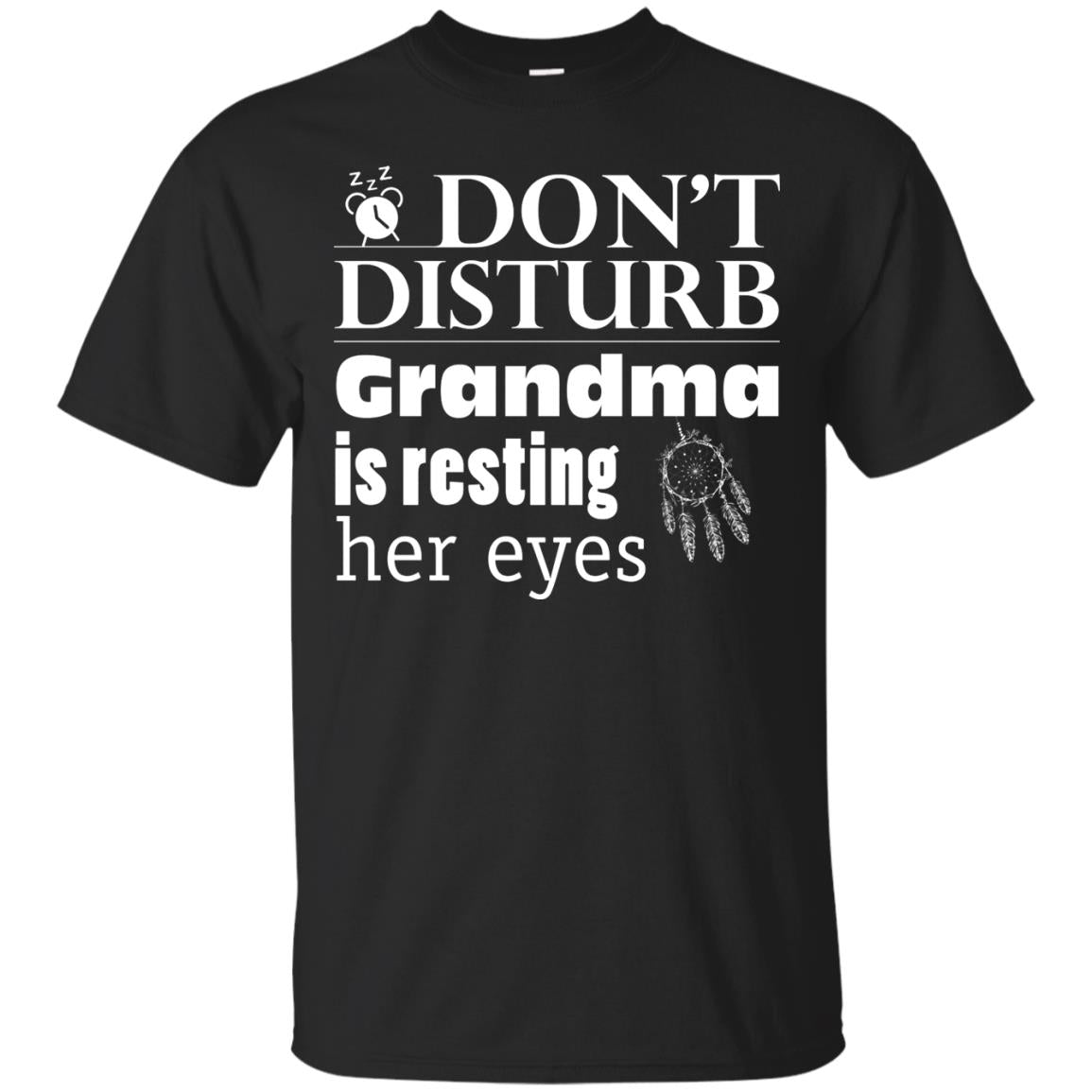 Don't Disturb Grandma Is Resting Her Eyes Funny Grandmom Shirt Black