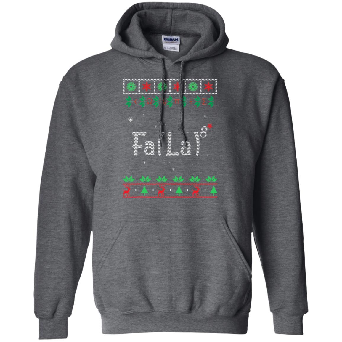 Fa La La La Mathematics X-mas Gift Shirt Dark Heather