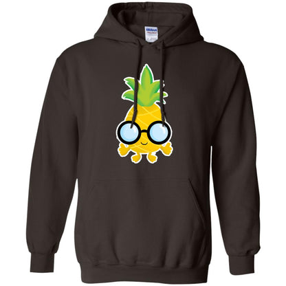 Funny Pineapple With Glasses For Boys Mens Shirt Dark Chocolate