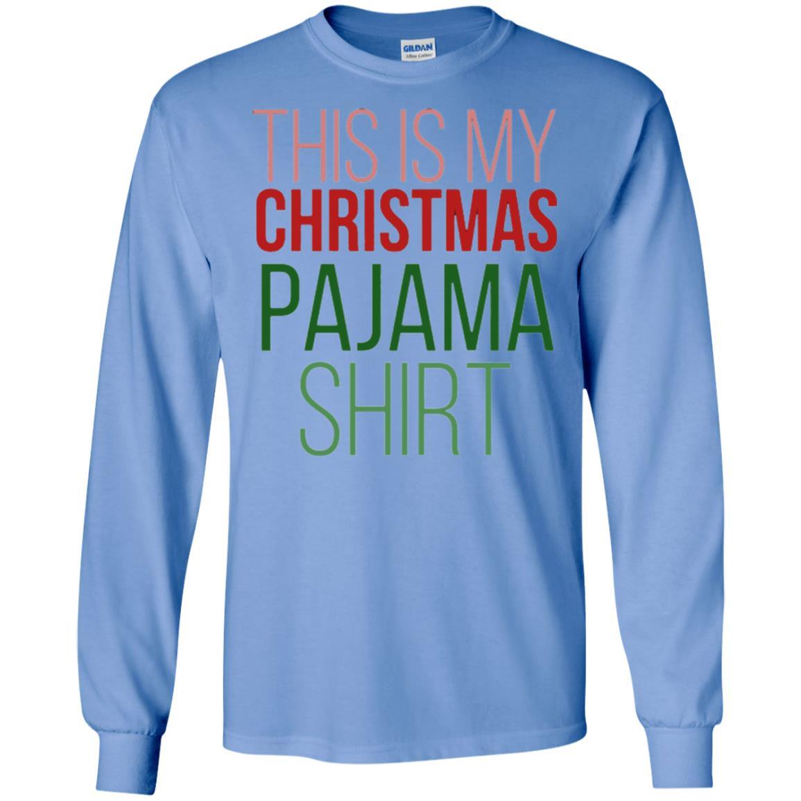 Christmas T-shirt This Is My Christmas Pajama Carolina Blue