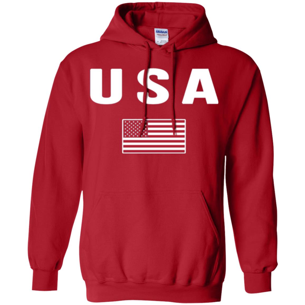 American Flag Us America United States T-shirt Red