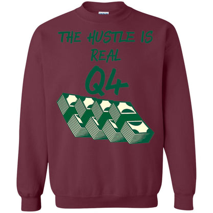 Money T-shirt The Hustle Is Real Q4 Making Money Novelty Maroon