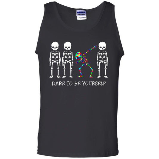 Dare To Be Yourself Autism Awareness T-shirt Black