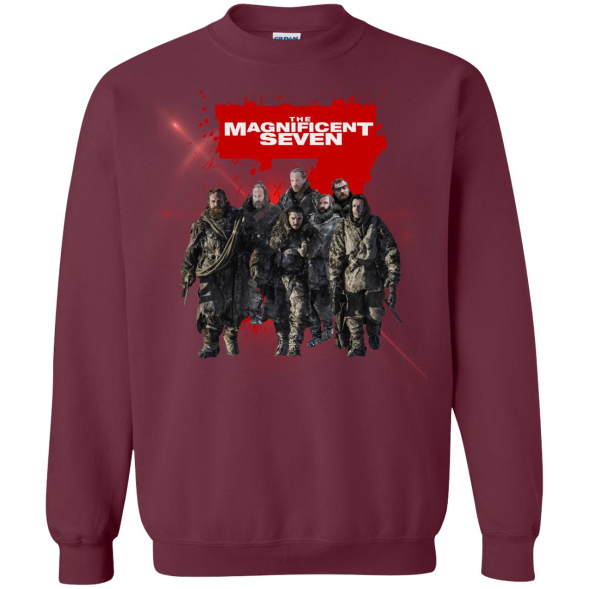 The Magnificent Seven Game Of Thrones Version T-shirt Maroon