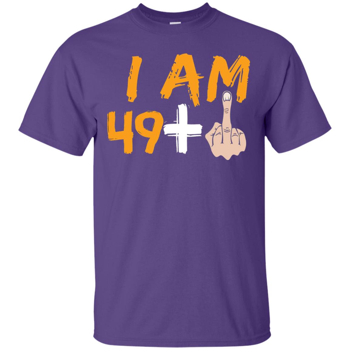50th Birthday Funny T-shirt I Am 50 Years Old Purple