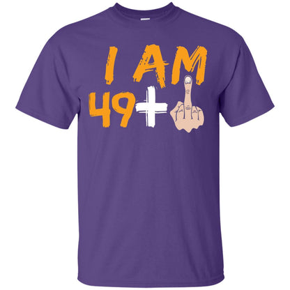 50th Birthday Funny T-shirt I Am 50 Years Old Purple