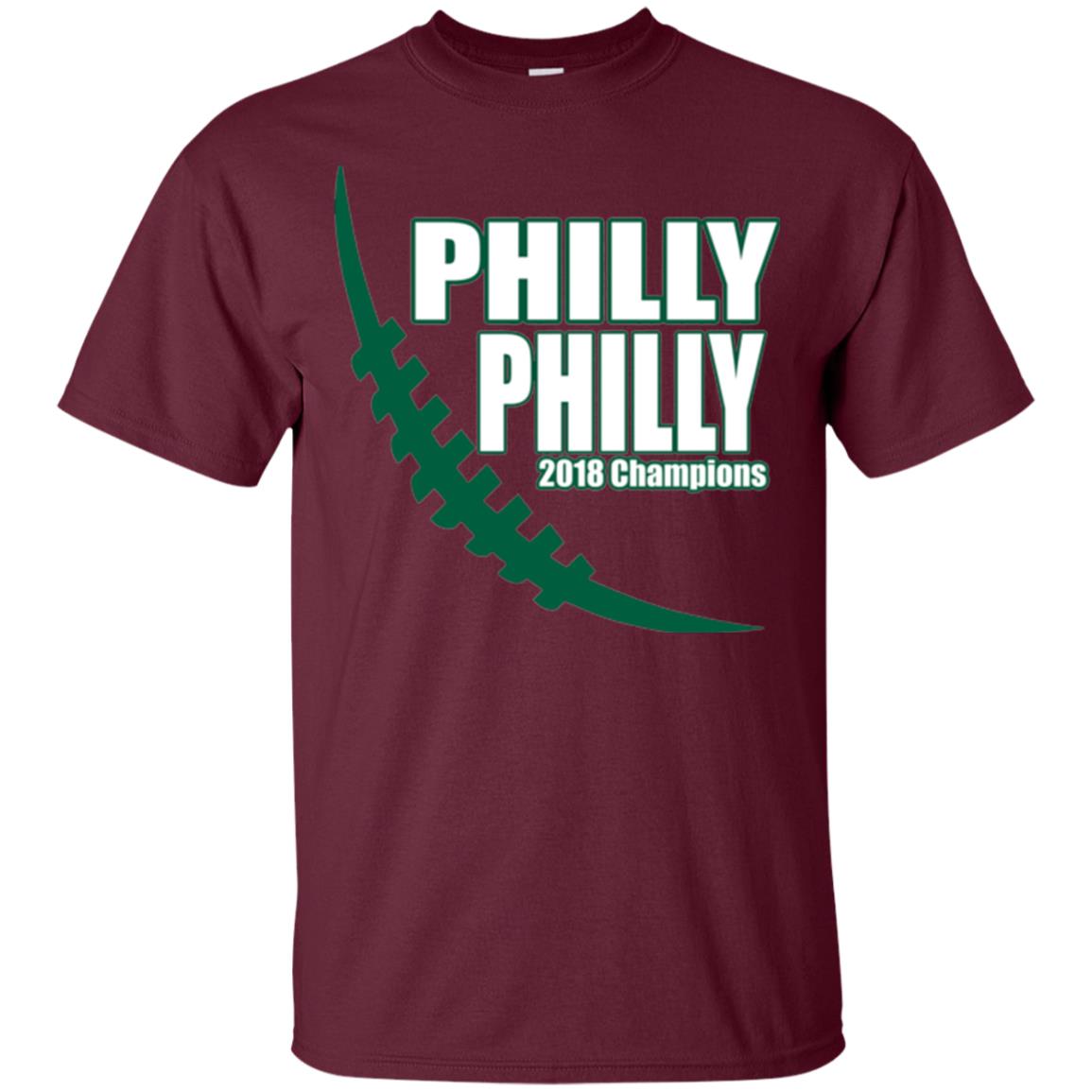 Football Lover T-shirt Philly Philly 2018 Championship Maroon