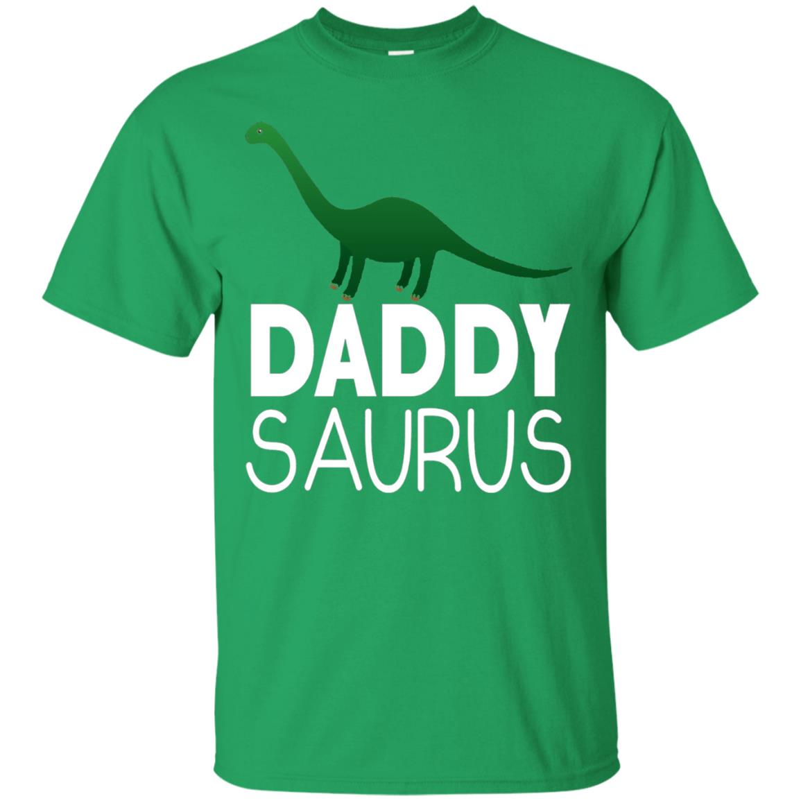 Daddy Saurus Dinosaur Matching Daddy T-shirt Irish Green