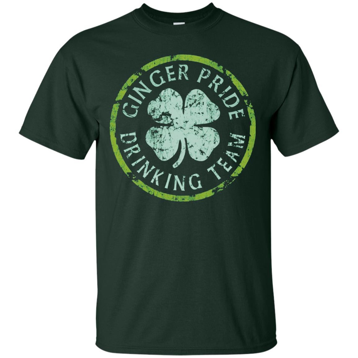 Funny Ginger Pride Drinking Team Irish T-shirt Forest
