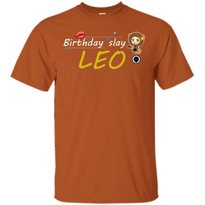 Cute Leo Girl Birthday Lip Slay T-shirtG200 Gildan Ultra Cotton T-Shirt