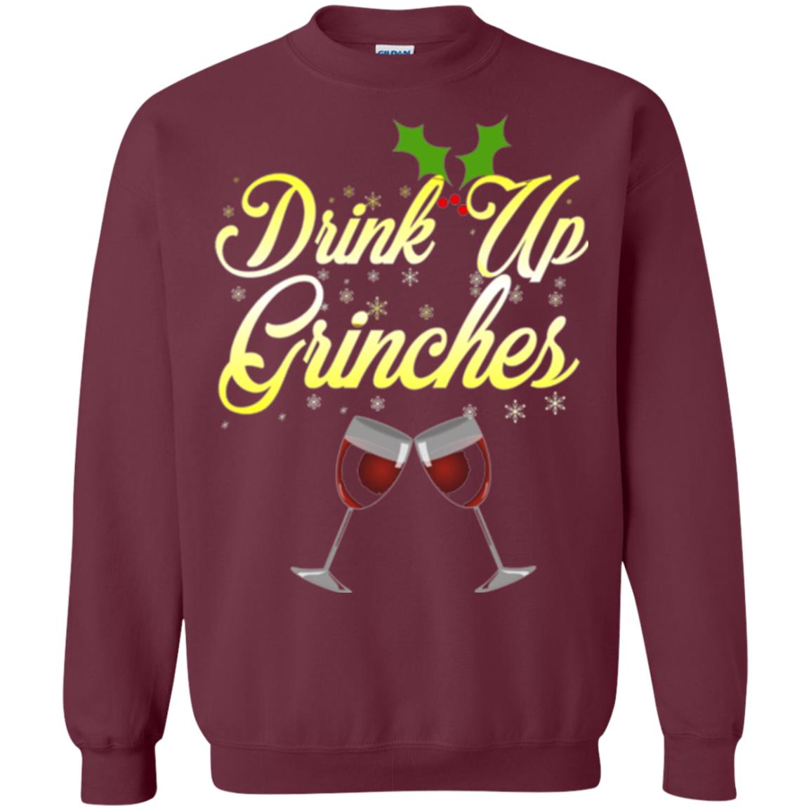 Christmas T-shirt Drink Up Grinches Maroon