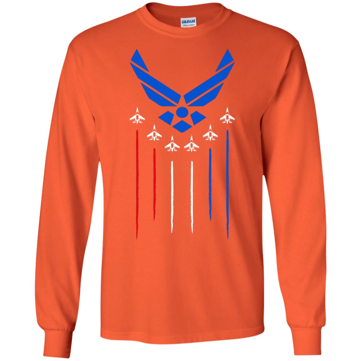 Air Force America Military Shirt Orange