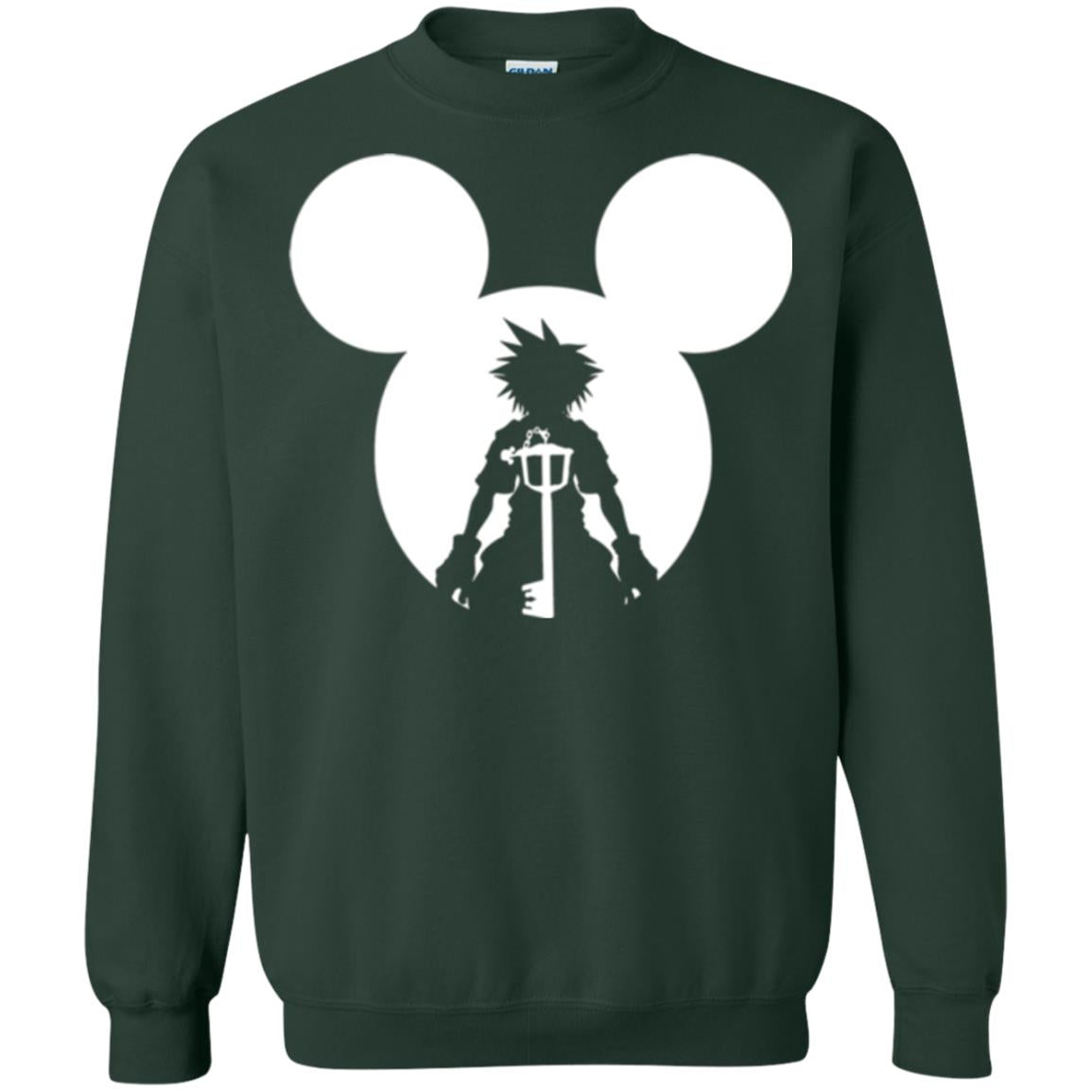 Mickey Lovers T-shirt Disney Kingdom Hearts Forest Green