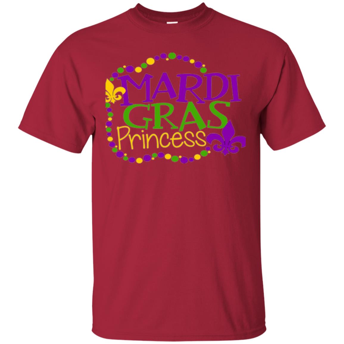 Mardi Gras Princess T-shirt Cardinal