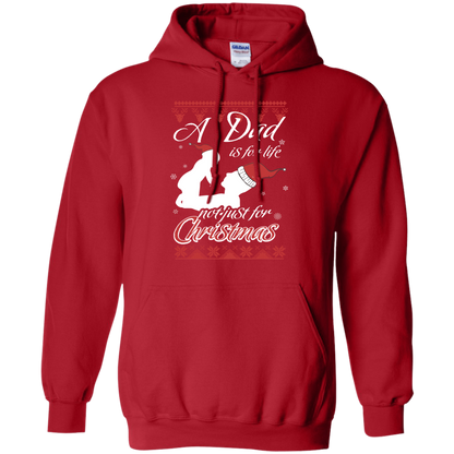 Family T-Shirt A Dad Is For Life Not Just For Christmas Red