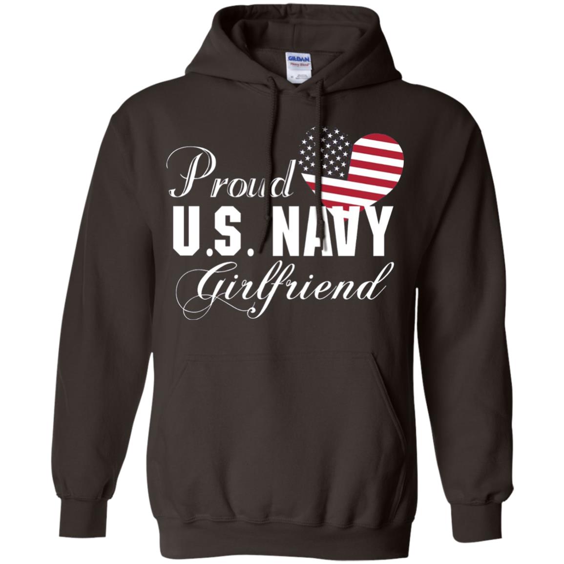 Pride U.s. Army Shirt Proud Navy Girlfriend Heart Dark Chocolate