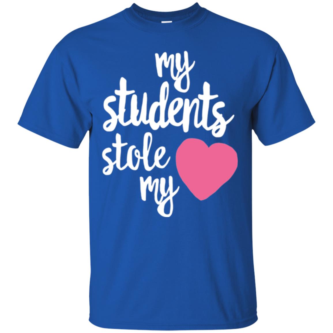 Valentine_s Day T-shirt My Students Stole My Heart Royal