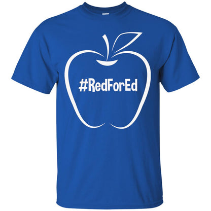 Teacher Shirt Hash Tag Redfored Protest Royal