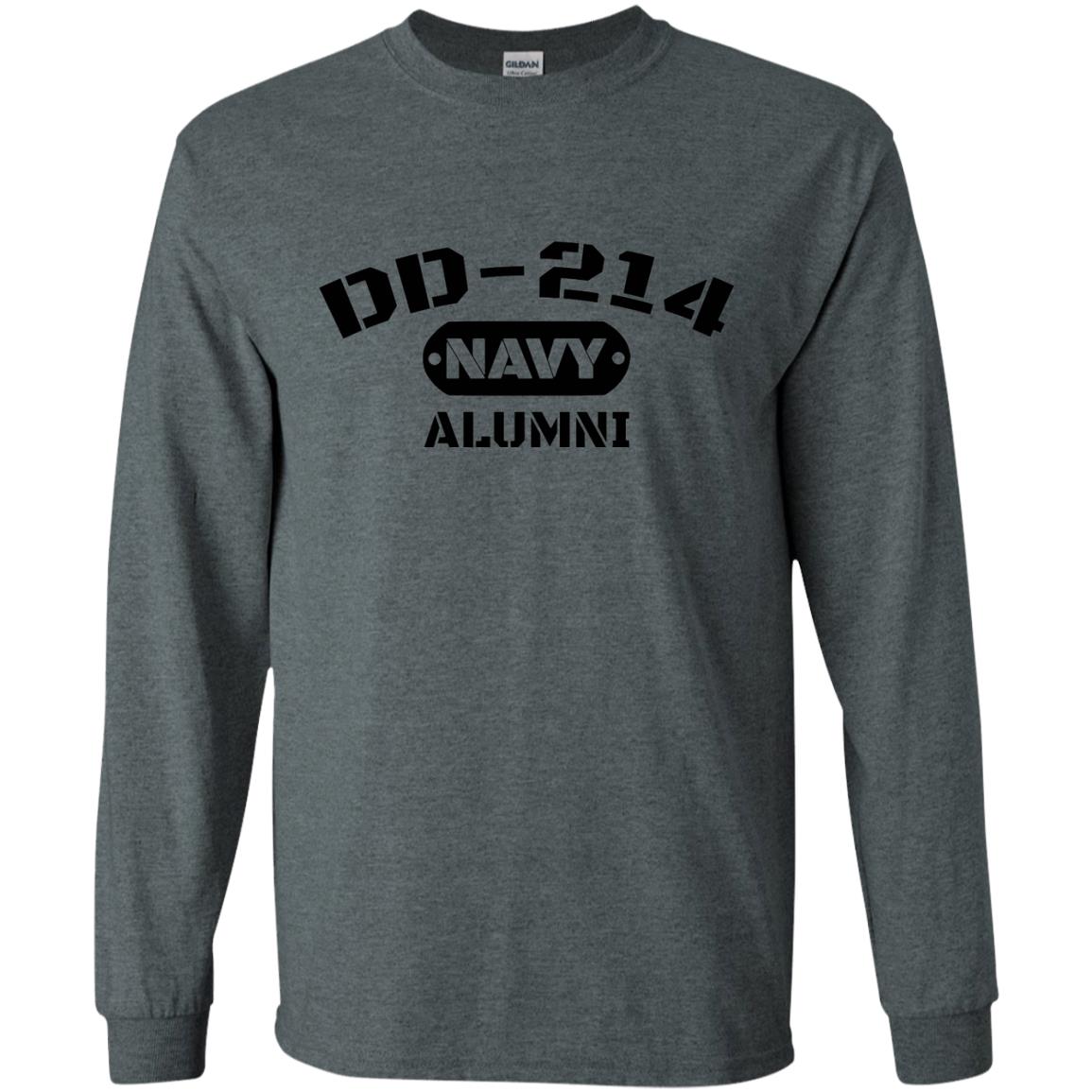 Dd-214 Us Navy Alumni T-shirt Dark Heather