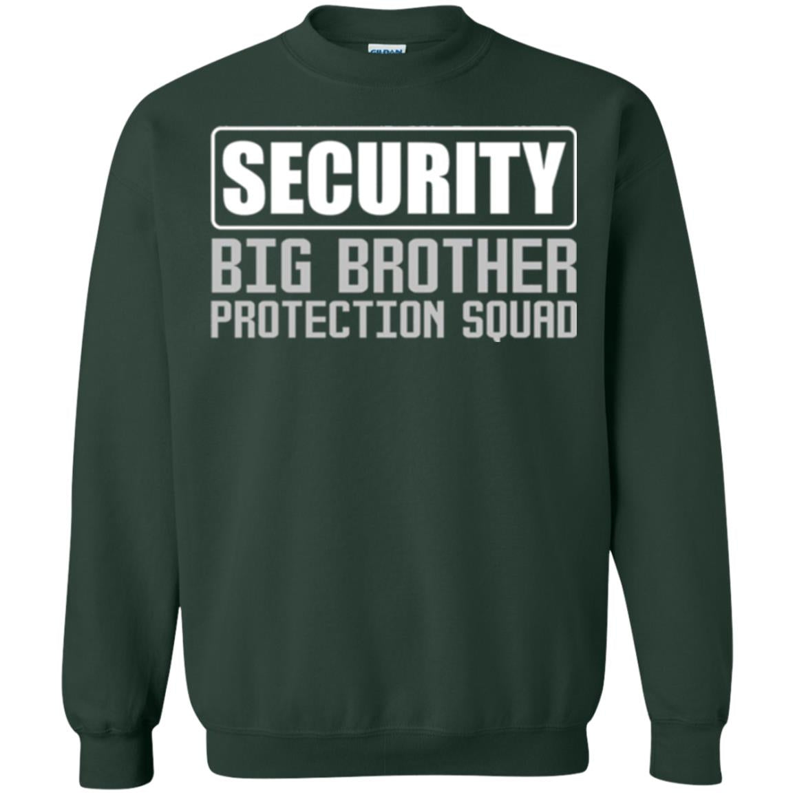 Family T-shirt Security Big Brother Protection Squad Forest Green