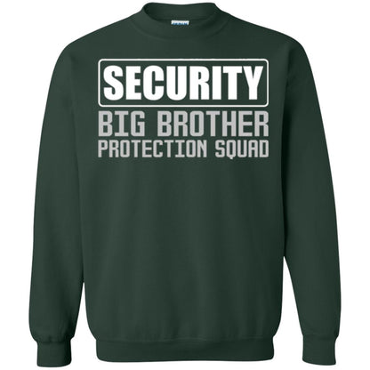Family T-shirt Security Big Brother Protection Squad Forest Green