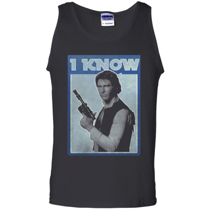 Film T-shirt Han Solo Iconic Unscripted I Know Graphic Black