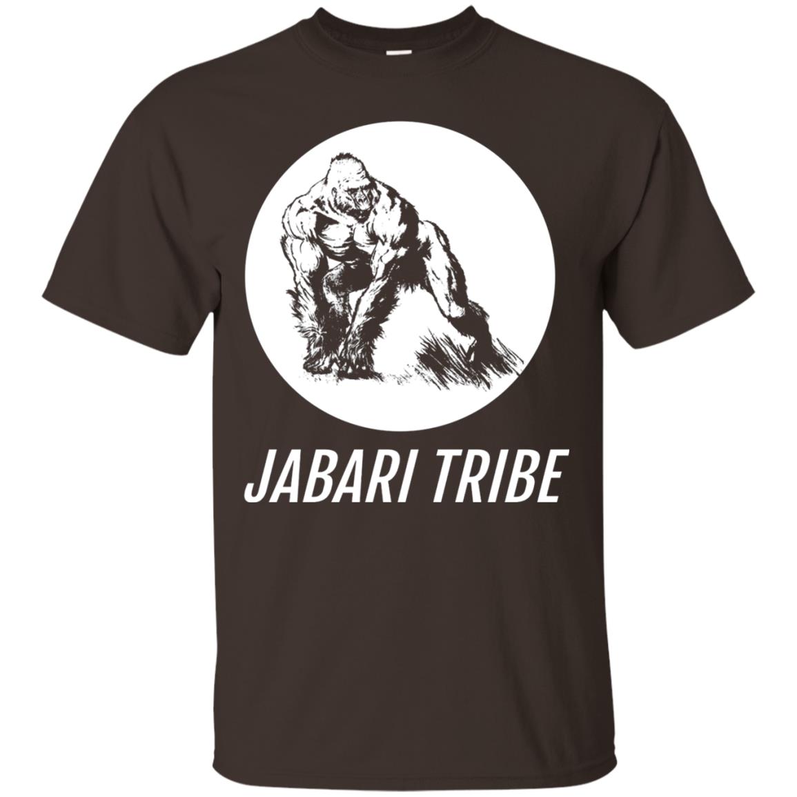 Jabari Tribe White Gorilla T-shirt Dark Chocolate
