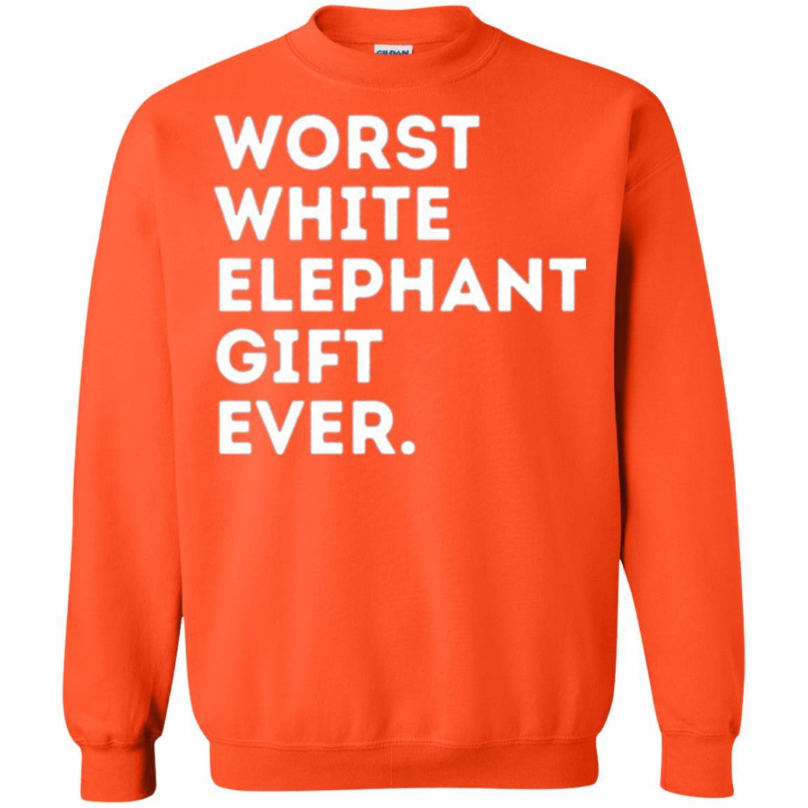 Best Worst White Elephant T-shirt Orange