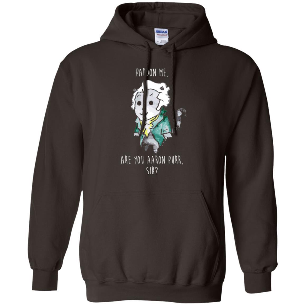 Hamilton Cat T-shirt Pardon Me Are You Aaron Purr Sir Dark Chocolate