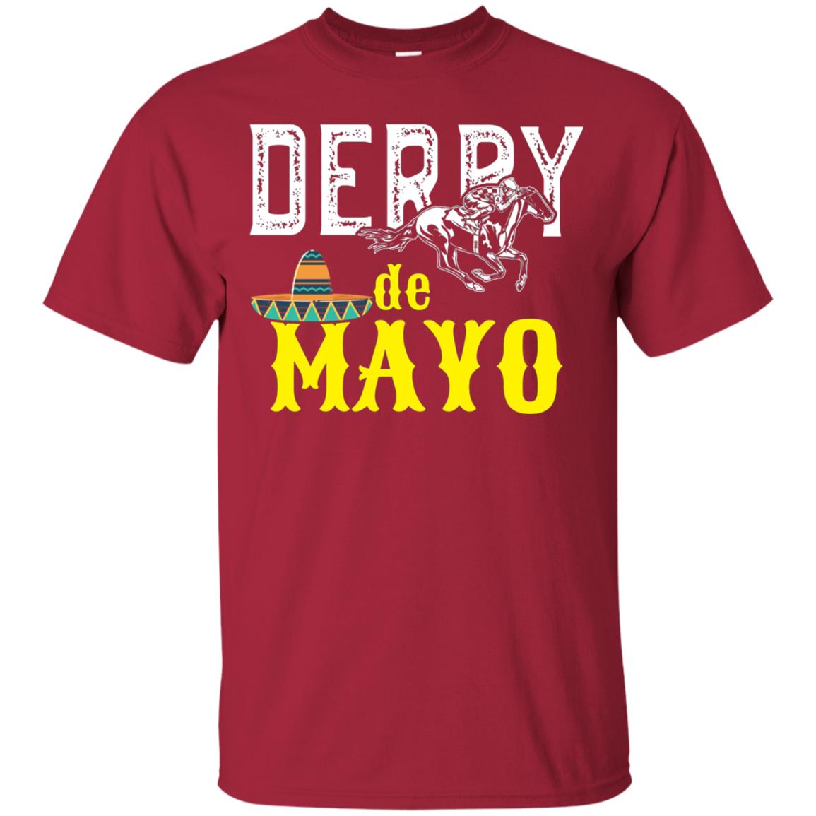 Cinco Derby De Mayo Horse Race Shirt Cardinal