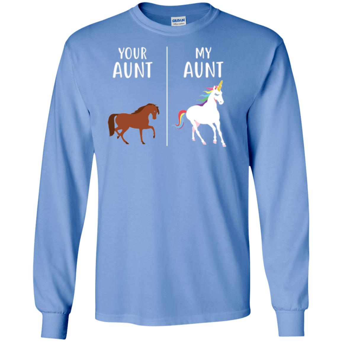 Unicorn T-shirt Your Aunt My Aunt Carolina Blue