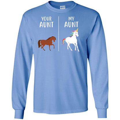 Unicorn T-shirt Your Aunt My Aunt Carolina Blue