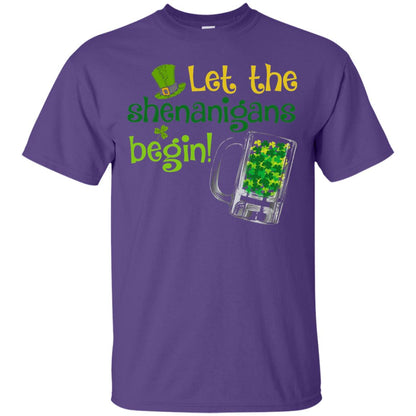 Let The Shenanigans Begin St. Patrick_s Day T-shirt Purple