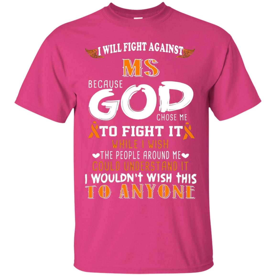 Ms Awareness T Shirt Multiple Sclerosis Shirt Heliconia