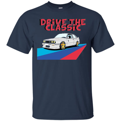 Classic Drive Vintage Collectors Bmw Lovers T-shirt Navy