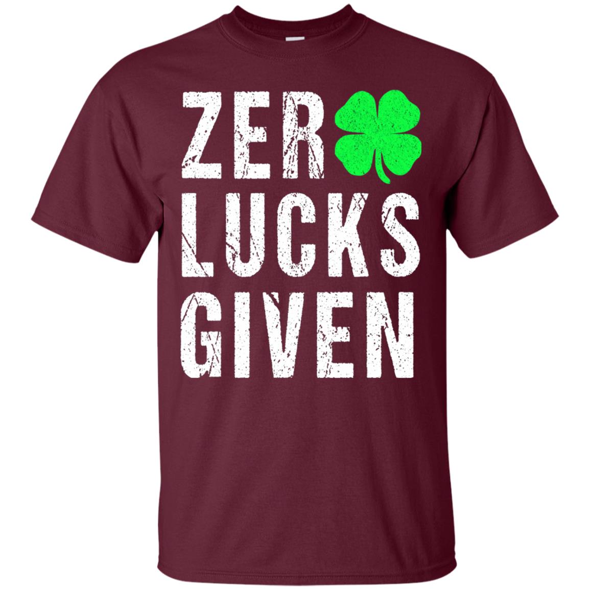 Shamrock Irish Funny Saint Patrick_s Day T-shirt Maroon