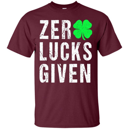 Shamrock Irish Funny Saint Patrick_s Day T-shirt Maroon