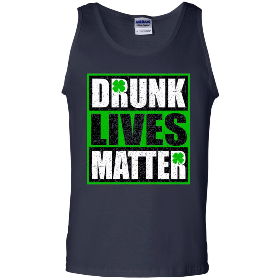 Vintage Drunk Lives Matter Saint Patrick_s Day T-shirt Navy
