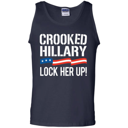 Crooked Hillary Lock Her Up T-shirt Navy