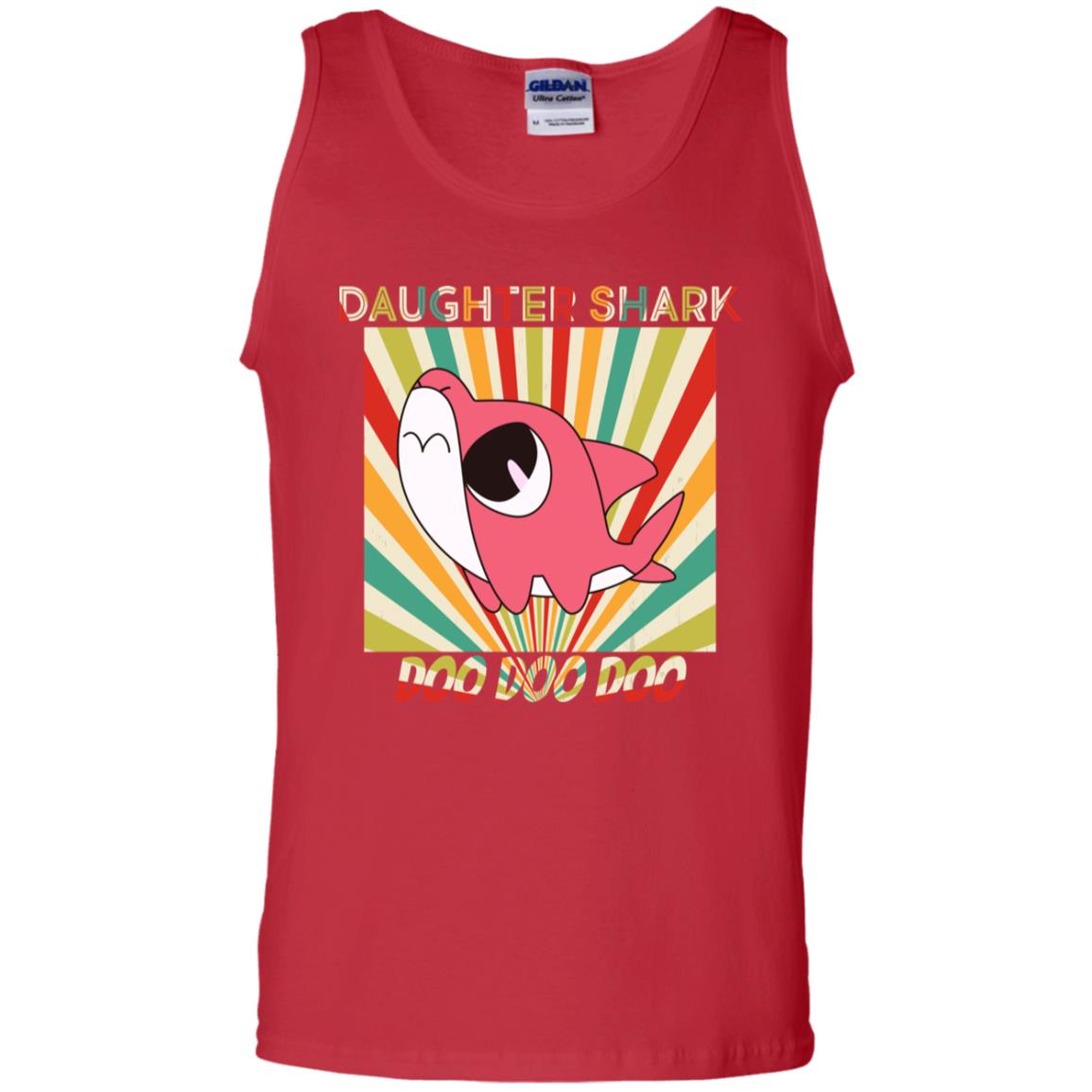 Daughter Shark Doo Doo Doo Family Shark Gift Shirt Red