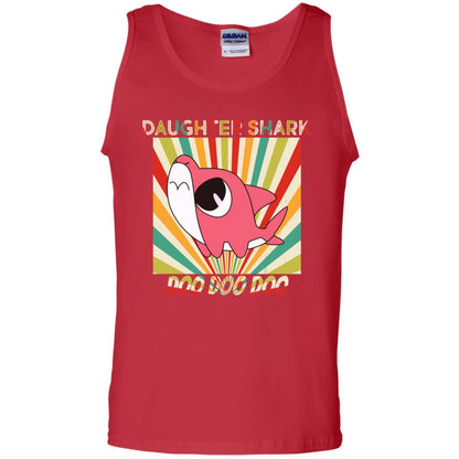 Daughter Shark Doo Doo Doo Family Shark Gift Shirt Red