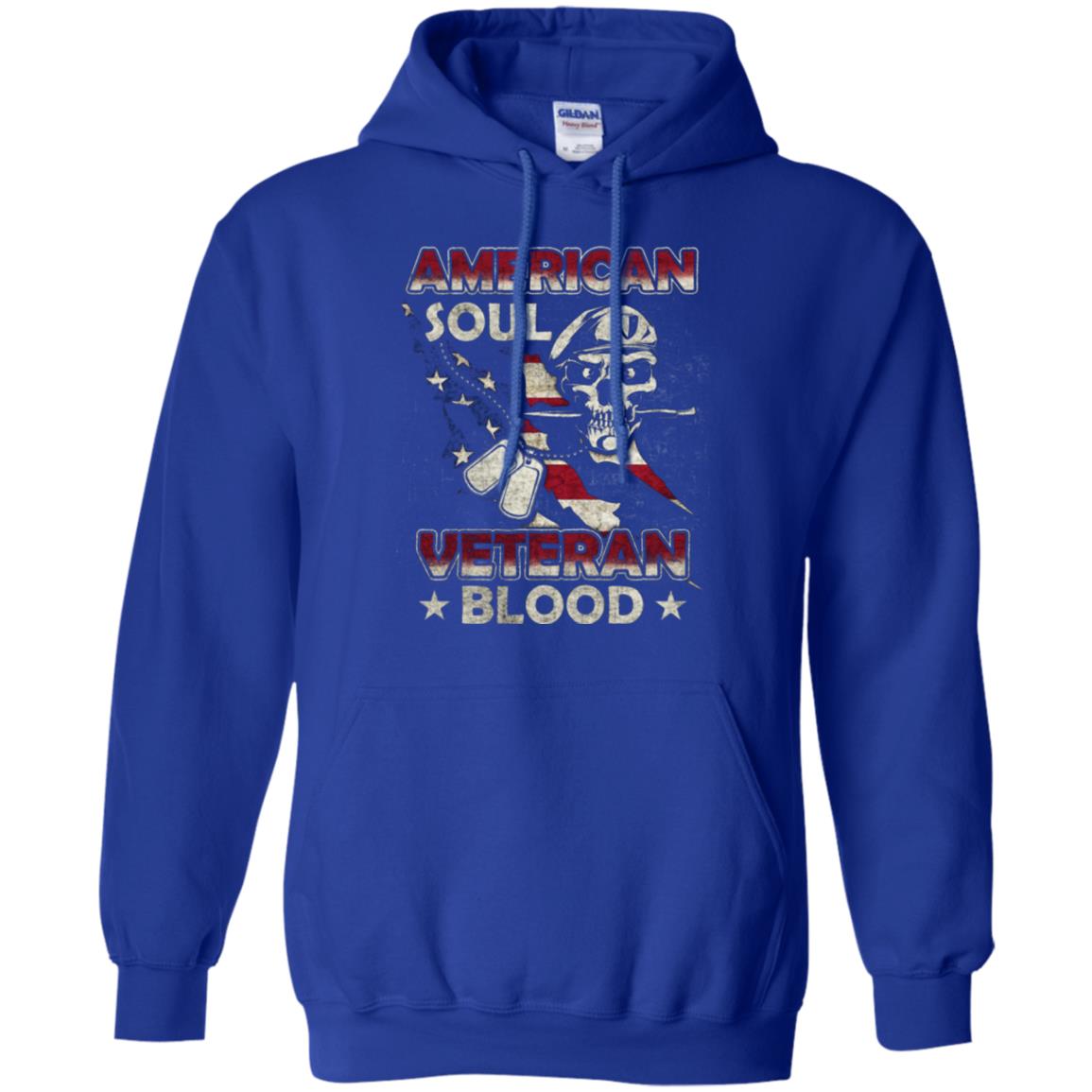 American Soul Veteran Blood Shirt Royal
