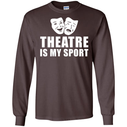 Actor T-shirt Theatre Is My Sport Dark Chocolate