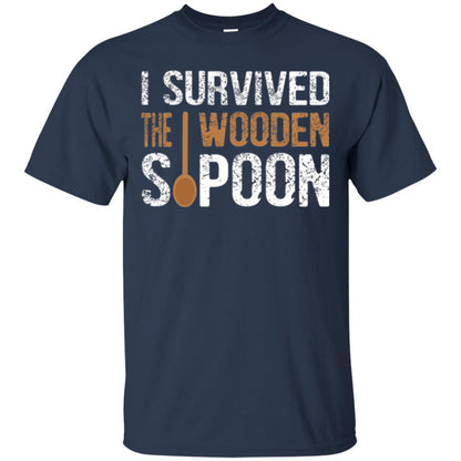 Spoon T-shirt I Survived The Wooden Spoon Navy
