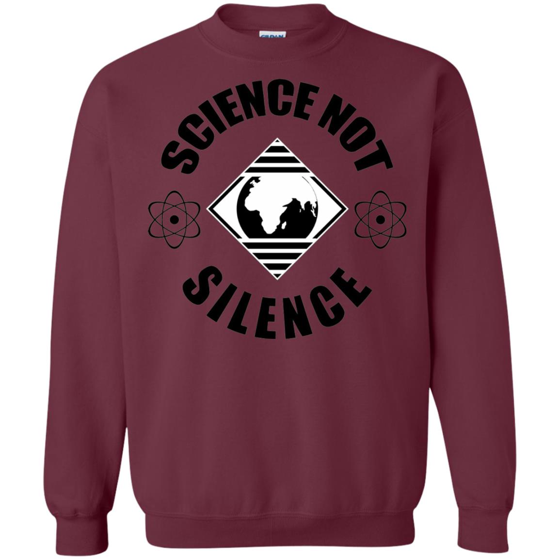 Scientist T-shirt Science Not Silence T-shirt Maroon