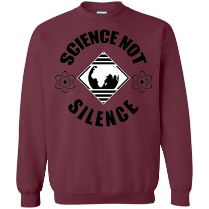 Scientist T-shirt Science Not Silence T-shirt Maroon