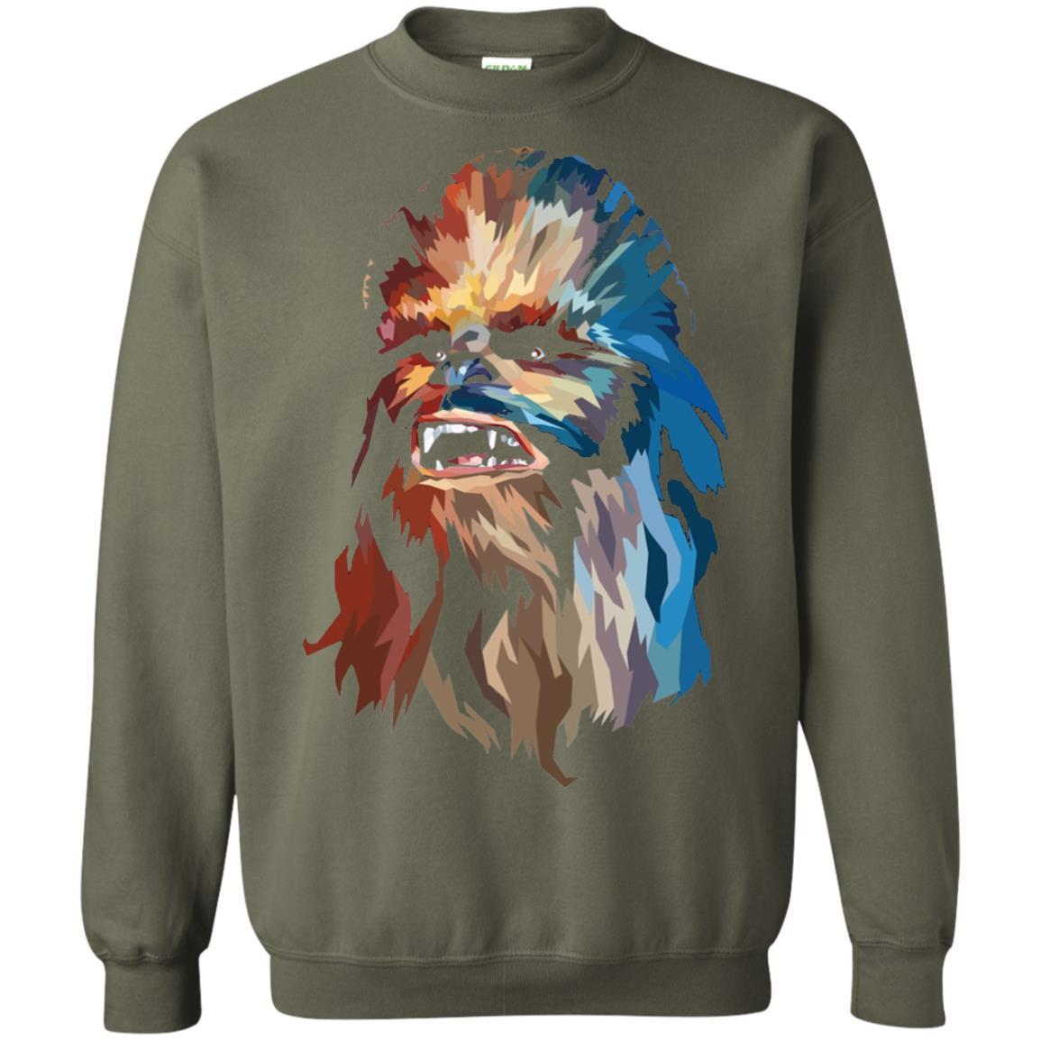Chewbacca Art T-shirt Military Green